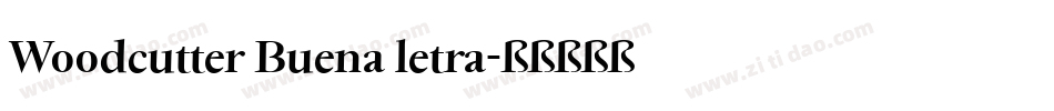 Woodcutter Buena letra字体转换